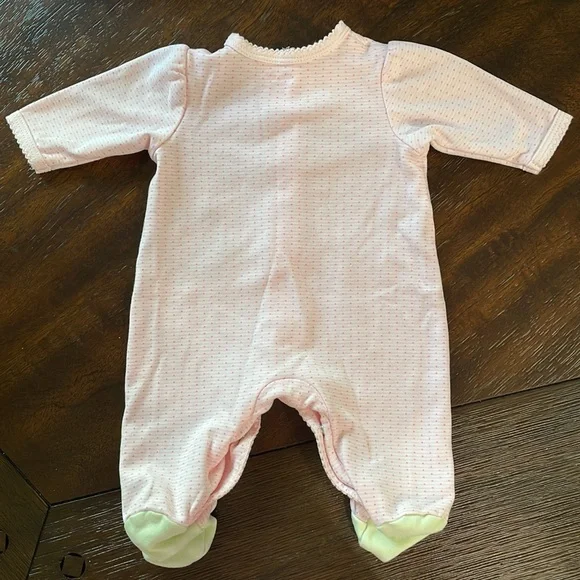 Little Me Frog Friends Footed One-Piece - Picture 6 of 7